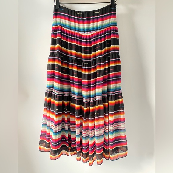 Lauren Ralph Lauren Striped Crinkle Georgette Skirt SZ 2P NEW - Picture 6 of 12